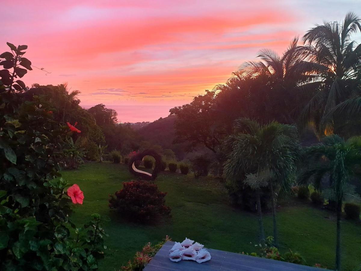 Gîte 4 étoiles, la Vieille Sucrerie St Claude Guadeloupe, Jacuzzi Spa privatif, vue exceptionnelle sur la mer des Caraïbes Basse-Terre Exterior foto