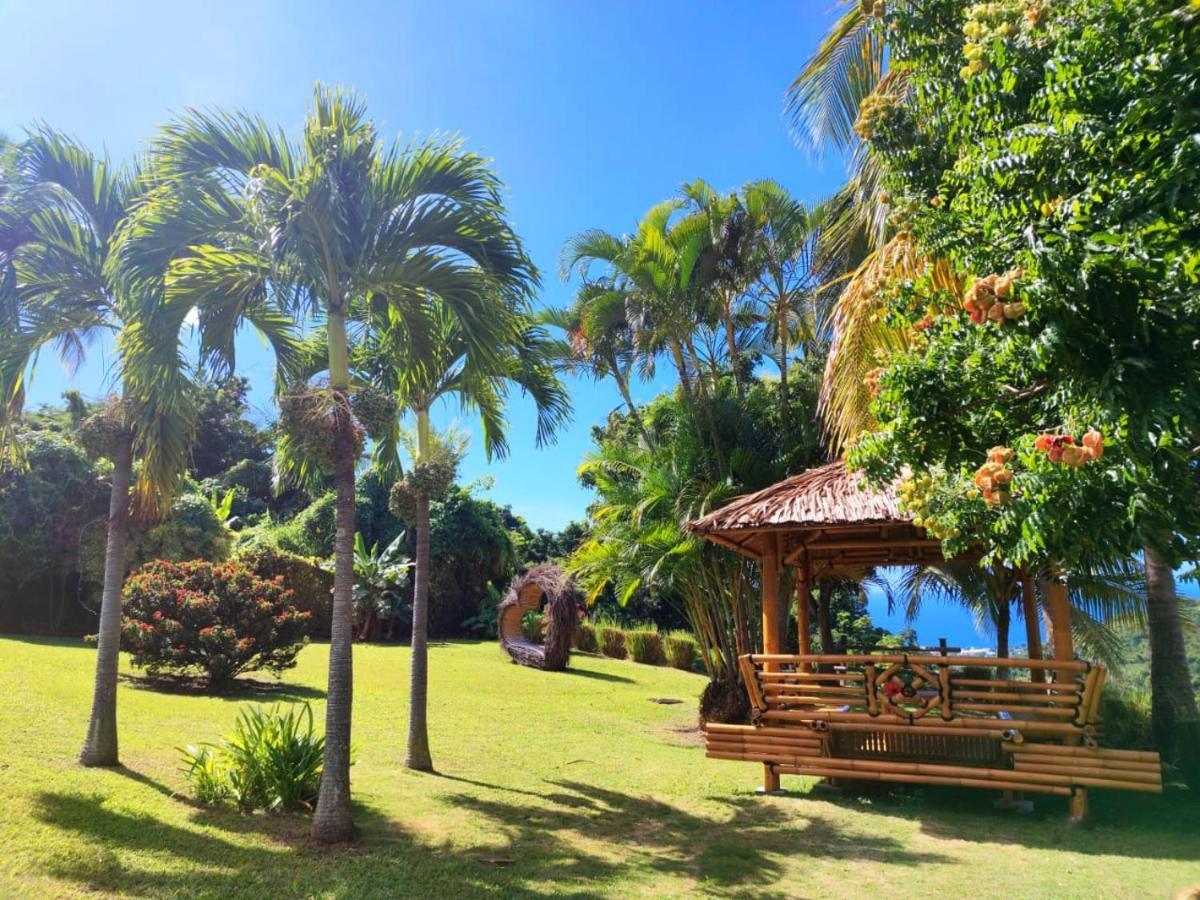 Gîte 4 étoiles, la Vieille Sucrerie St Claude Guadeloupe, Jacuzzi Spa privatif, vue exceptionnelle sur la mer des Caraïbes Basse-Terre Exterior foto