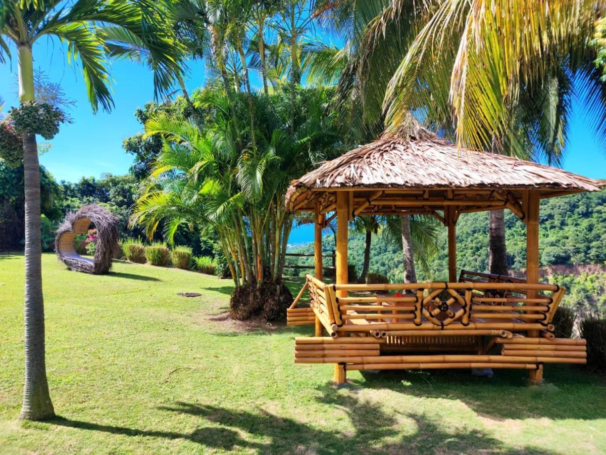 Gîte 4 étoiles, la Vieille Sucrerie St Claude Guadeloupe, Jacuzzi Spa privatif, vue exceptionnelle sur la mer des Caraïbes Basse-Terre Exterior foto